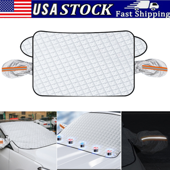 磁性汽车挡风玻璃霜雪冰保护罩和后视镜遮阳板(TK/TMEU下自提)