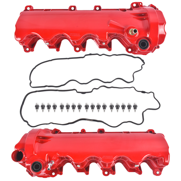 气门室盖 2PCS Red Aluminum Valve Covers Replacement for Ford F-150 F-250 F-350 Explorer Expedition Mustang 2005-2010-2