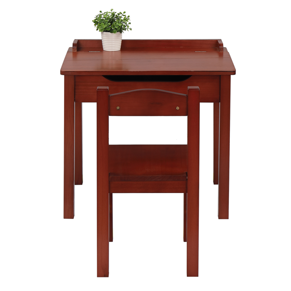 可收纳 长方形 桌面可收纳 深咖色 学习桌椅 儿童桌椅 现代 适用于3岁以上 59*40.5*55cm P2密度板 1se-17