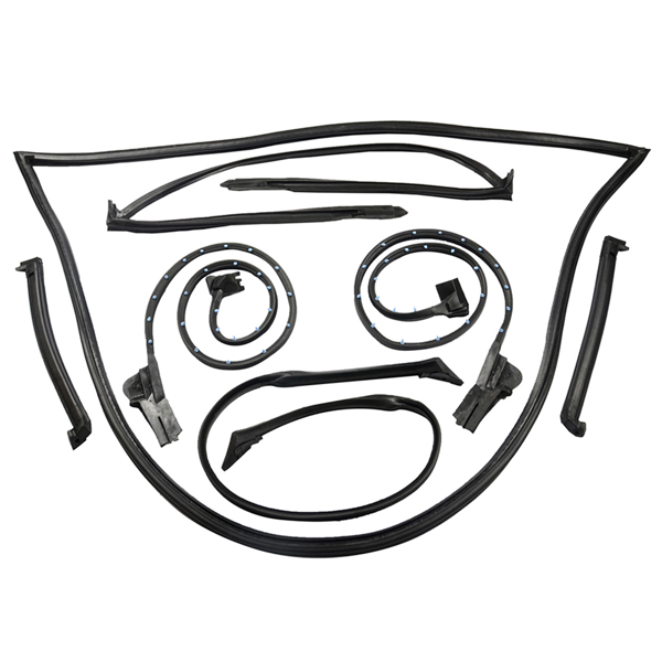 密封条套件 Weather Strip Seal Full Weatherstrip Kit Set Fits for Chevy Corvette 5.7L V8 1984-1996 9096GGW-4