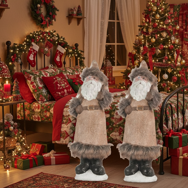 2件套圣诞节侏儒装饰品节日餐桌中心件用于派对礼物，怪异的桌面装饰品，用于家居装饰FBA发货-2