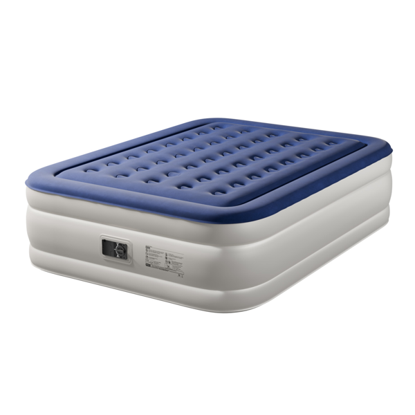 80*60*18in 植绒床面 PVC围带&底部 蓝色+白色 野营床垫 充气 带收纳袋 杯洞 美规插头 200kg-14
