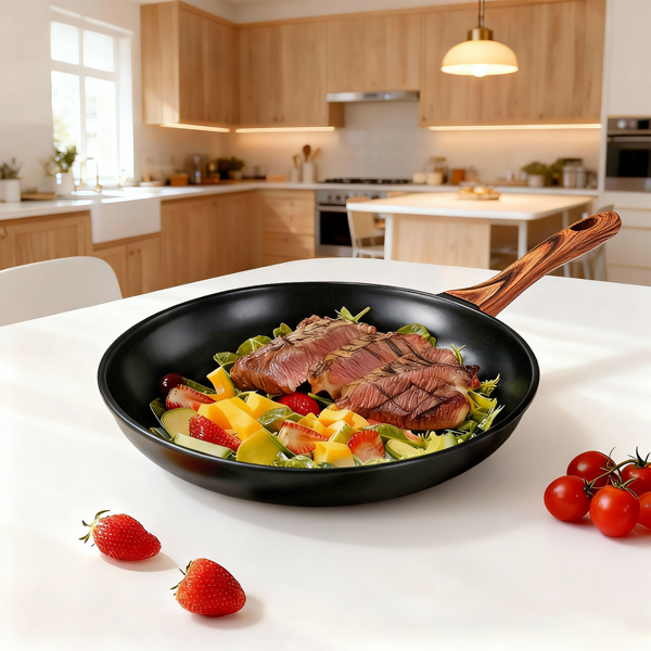 17件 六锅三盖 组装手柄 烹饪锅具 黑色 带28cm汤锅 铝锅套装-9