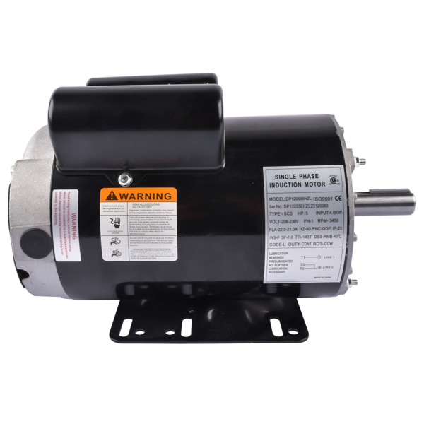 A3 空气压缩机电机 5HP 230V Air Compressor Electric Motor 3450RPM 56HZ CW/CCW Rotation Single Phase-3