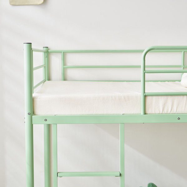 【同款编码：16810825】青色 Twin 双层圆立柱横管护栏竖直梯 铁床 美国-4