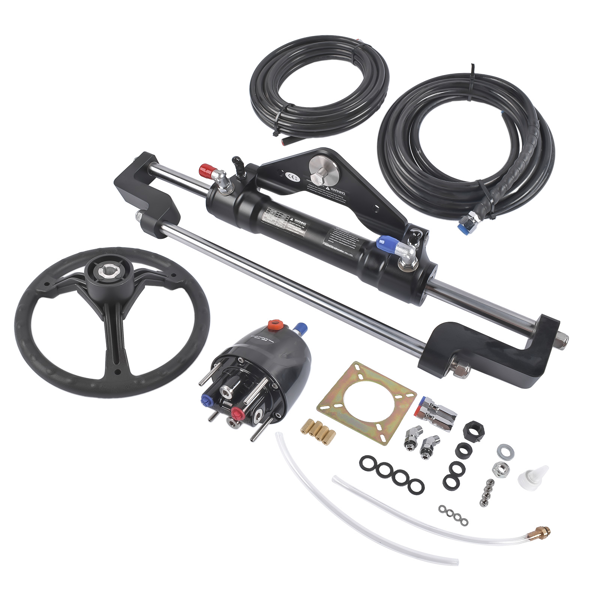 A3 液压方向舵机套件 468(KGF) Complete Marine Hydraulic Steering System w/ 2 x 22ft Hoses HO5122-6