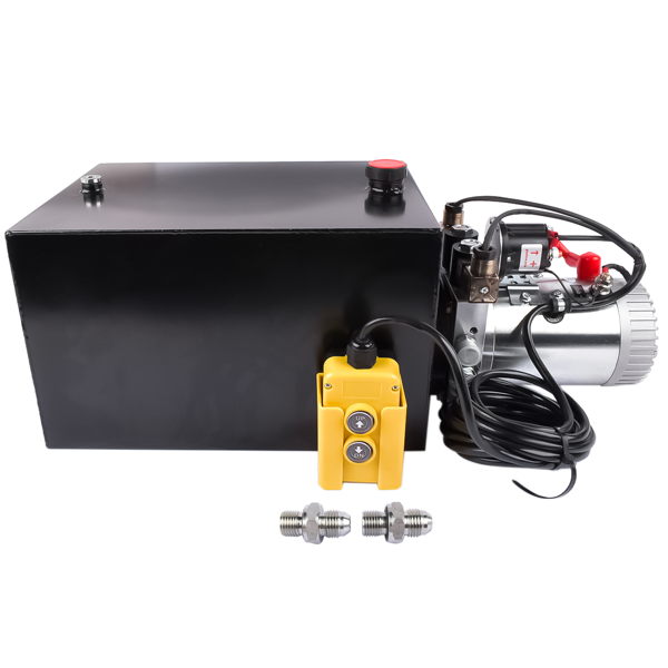 A3 液压泵 20 Quart Double Acting Hydraulic Pump 12V DC Dump Trailer Hydraulic Power Unit-7