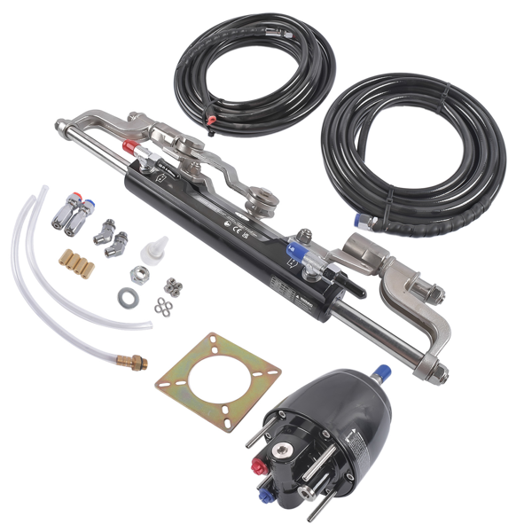 A3 液压方向舵机套件 Boat Steering Kit w/Hydraulic Cylinder (Silver Handle) Fit for Boats HSX-300HP-B-3