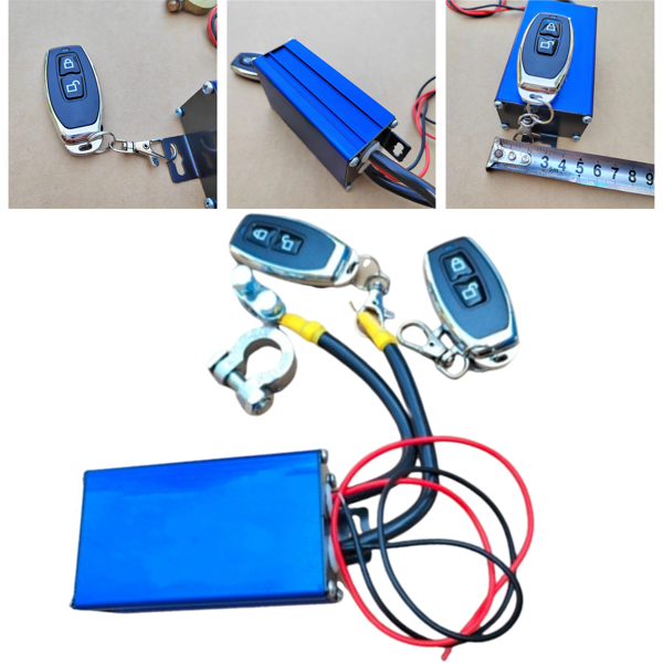 12V 200A通用集成无线汽车电池隔离器2个遥控器-11