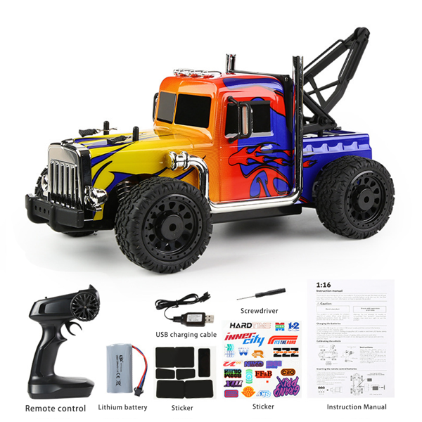 1:16高速RC大轮漂移拖车4X4比例2.4 Ghz新款-18