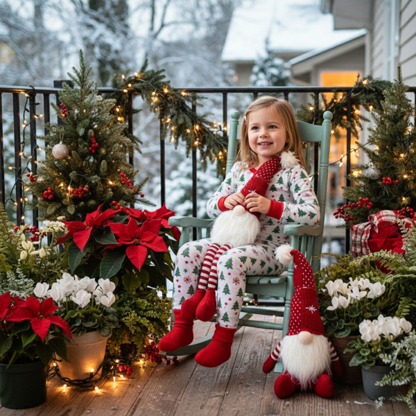 2件套圣诞节侏儒室内外节日派对装饰品可爱的桌面装饰品礼品FBA发货-4