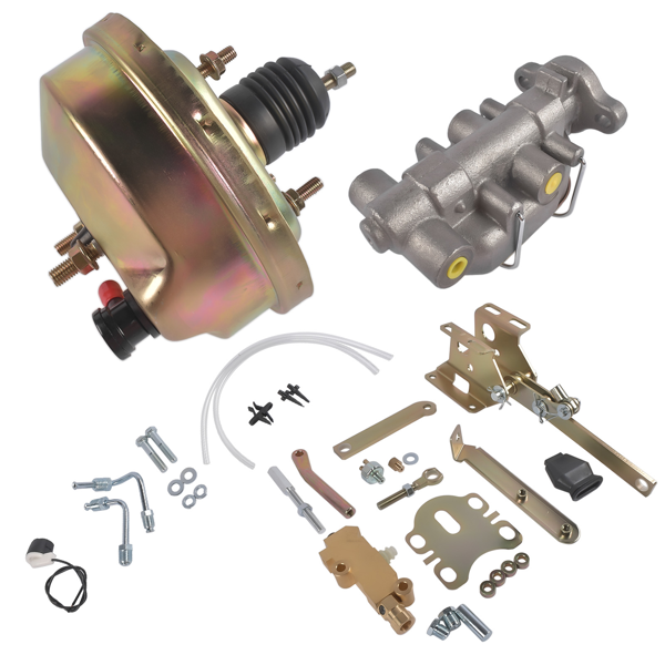 刹车助力器总成 8'' Power Brake Booster Conversion Kit & Master Cylinder Replacement for 1961-1964 Ford Thunderbird-3