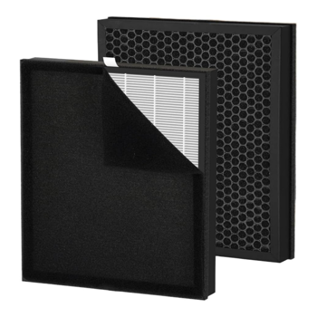 VEWIOR 正品可水洗过滤器，适用于 KJ300 空气净化器，3 级过滤 H13 真 HEPA 过滤器空气净化器过滤器（白色-2 件）（亚马逊禁售）