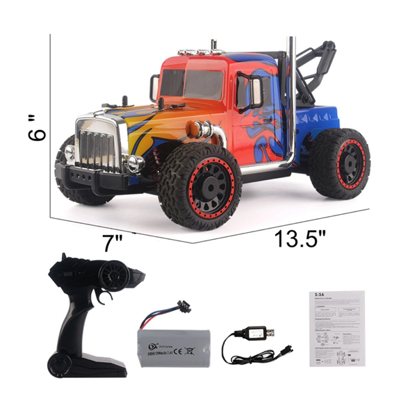 1:16高速RC大轮漂移拖车4X4比例2.4 Ghz新款-13