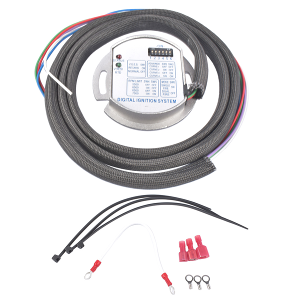 点火模块 Programmable Single Fire Electronic Ignition Module Fit for S&S Harley Evolution Ultima Revtech Shovelhead & any Evolution Based Motors 1970-1999 Carbureted Big Twin Harley Models-1