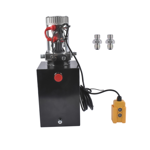 A3 液压泵 13 Quart Single Acting NEW Hydraulic Pump Black Steel Reservoir 12V Power Unit-1