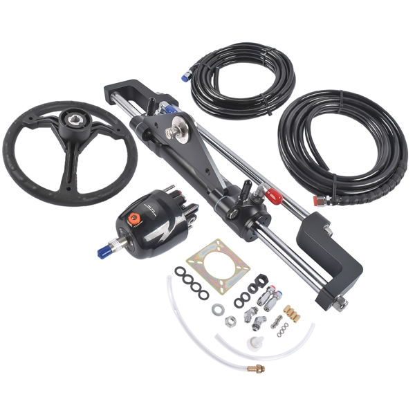 A3 液压方向舵机套件 HO5124 468(KGF) Complete Marine Hydraulic Steering System w/ 2 x 24ft Hoses-5