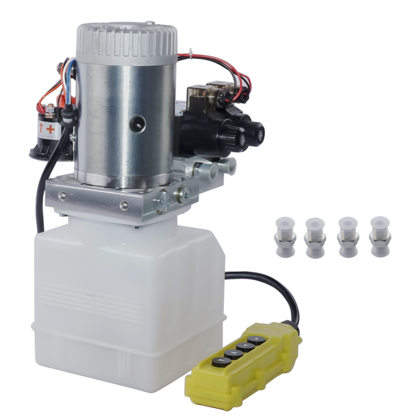 A3 液压泵 Hydraulic Power Unit 4.5 Quart Reservoir 12V DC Double Acting Double Solenoid-4