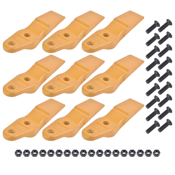 斗齿 1324720 8T4778 1592953 Nine (9)Bucket Uni-Teeth Replacement for Caterpillar 277D, 287, 287C2-6