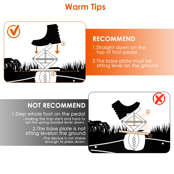 （物流随机发，自提可发加拿大）-强力鼹鼠夹——加厚防水金属材质，轻松踏步式安装，人道即刻致死，草坪与宠物，室内外通用-5