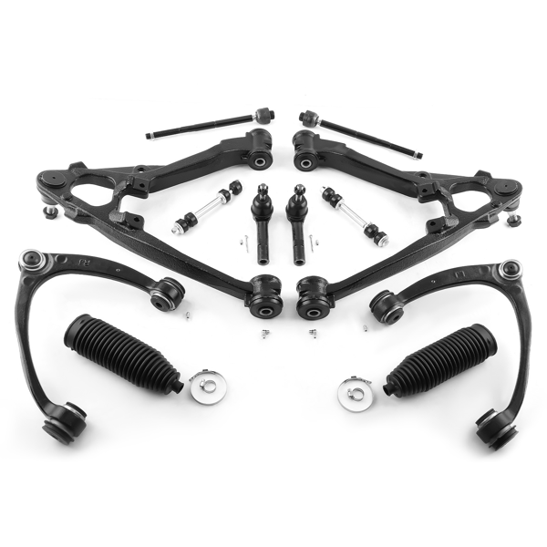 12件式前后上控制臂套件，适用于2007-2013款雪佛兰Silverado及GMC Escalade-1