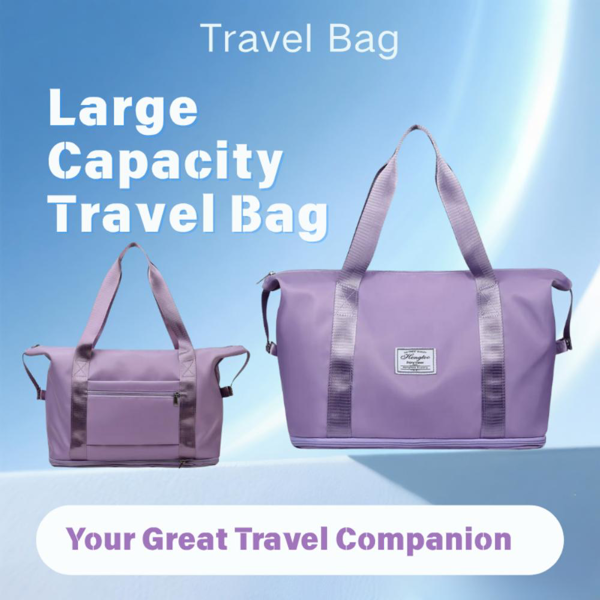 防水、便携、耐磨、大容量沙滩包旅行包-2