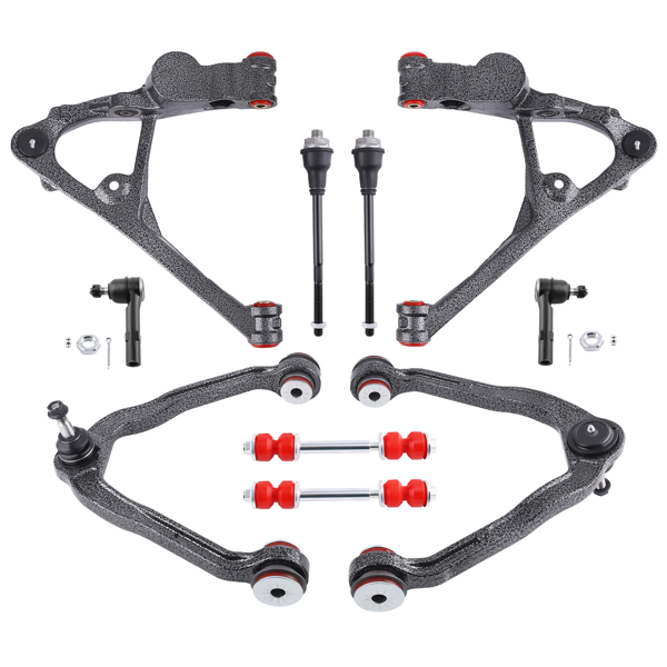 10件装前上控制臂下控制臂拉杆，适用于雪佛兰Silverado和GMC Sierra 1500-1