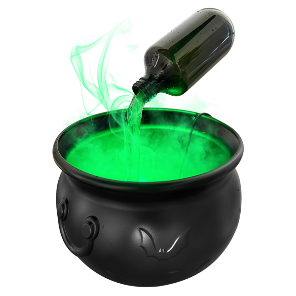 （自提可发加拿大，temu&tk下自提单）万圣节漂浮药水瓶装饰搭配女巫坩埚——二合一USB供电绿色雾气发生器&4颗LED灯，IPX8防水等级，含防溅罩，完美适配万圣派对、鬼屋及各类惊悚主题场合-8