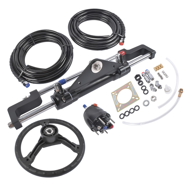A3 液压方向舵机套件 HO5124 468(KGF) Complete Marine Hydraulic Steering System w/ 2 x 24ft Hoses-3