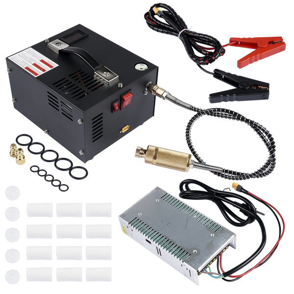 空气压缩机 Air Compressor 4500PSI/30Mpa Built-in Converter DC12V/AC120V Two Colors-2