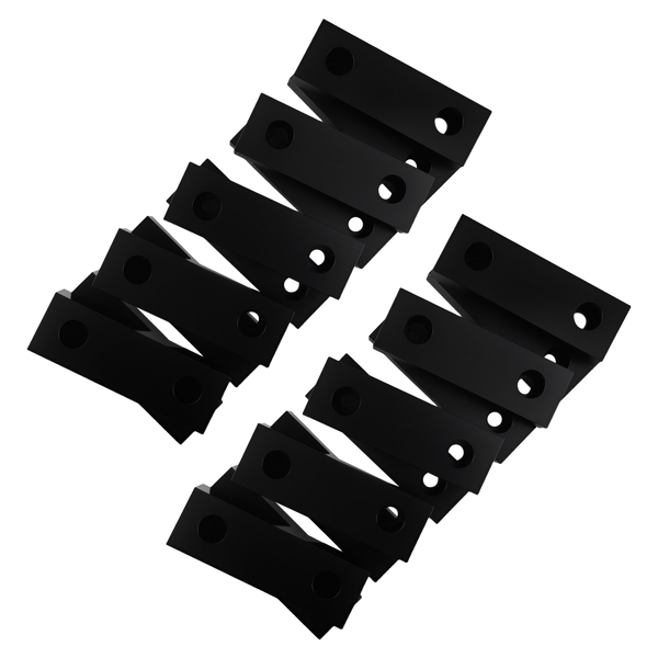 (10件装) 6×2×1英寸标准铝制软钳口套装 适用于Kurt 6英寸虎钳-4