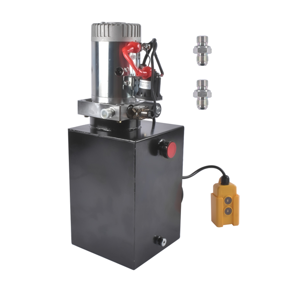 A3 液压泵 13 Quart Single Acting NEW Hydraulic Pump Black Steel Reservoir 12V Power Unit-5