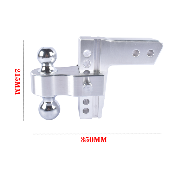 拖车挂接装置 Adjustable 6" Drop/Rise Trailer Hitch Fits 2.5" Receiver Replaceable Tri Balls-6