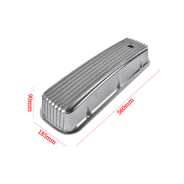 气门室盖 3-11/16" Tall Finned Aluminum Valve Covers Fits for Chevy Big Block 396 402 427 454-4