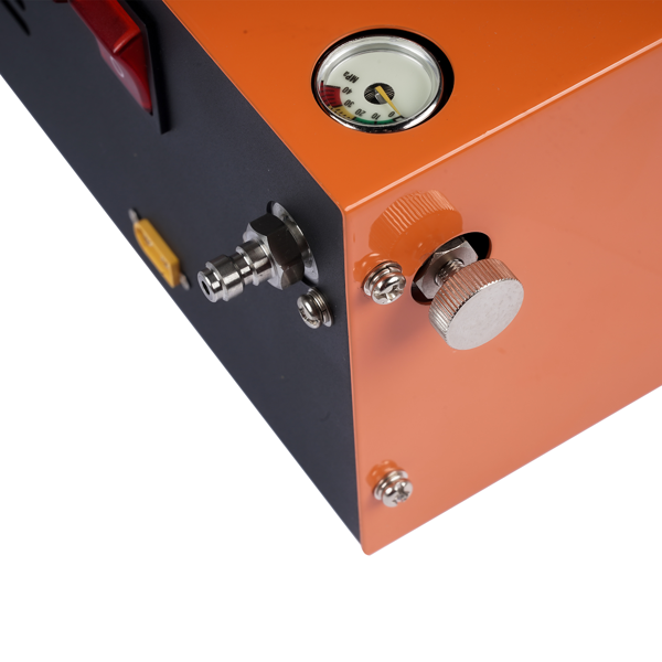 空气压缩机 Orange Air Compressor w/ Converter 4500PSI 30MPA Supports 12V-110V Power Supply-11