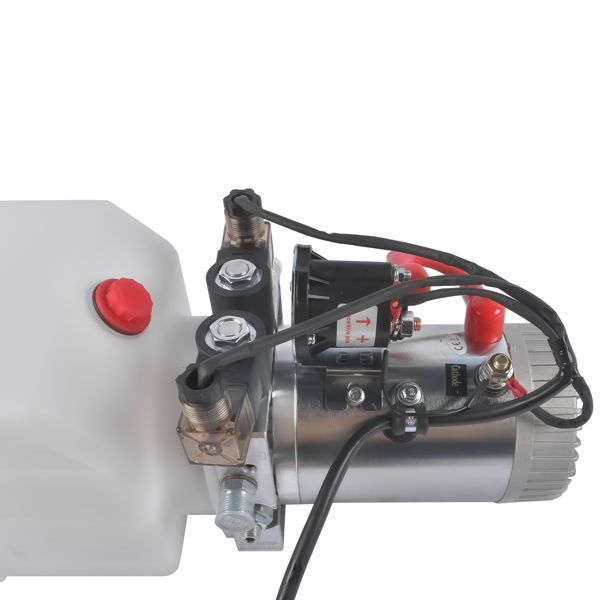 液压泵 6 Quart Double Acting Hydraulic Pump 12V Replacement for Dump Trailers SAE#6-7