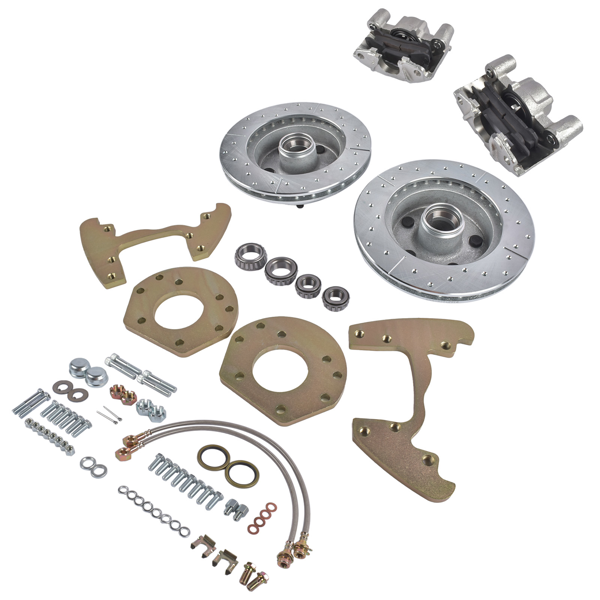 刹车盘套装 Fit for 1964-1966 Mustang Disc Brake Conversion 6 Cylinder 5 Lug-2