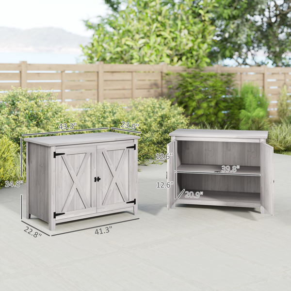 户外木质储物柜（周末不发货）-3