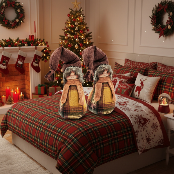 2PCS圣诞节侏儒装饰套装，感恩节和季节性家居秋季餐桌装饰FBA发货-7