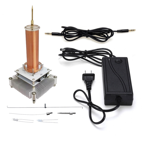 特斯拉线圈等离子扬声器音乐无线传输声音固态电源模式-1