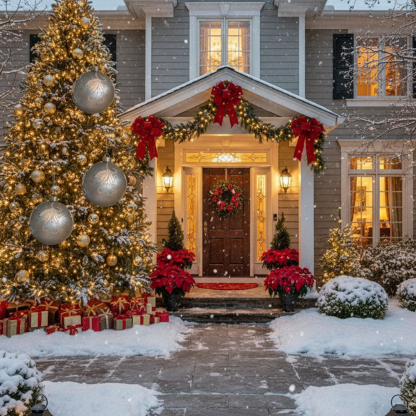 4件套4.7英寸圣诞球装饰品玻璃悬挂装饰品，用于节日树派对装饰用品FBA发货-8