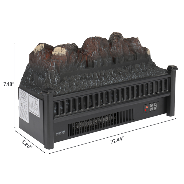 美规 SF231-23W 120V 1400 23寸 壁炉 黑色 铁皮 无外框嵌入式壁炉/假柴/发热丝/配遥控器 带WIFI/定时/调温/5档明亮度/多彩6色火焰-6