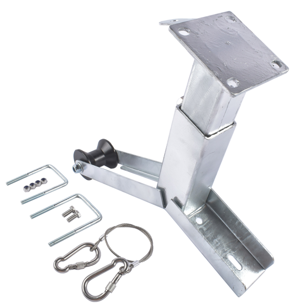 A3 拖车挂接装置 Height Adjustable Boat Winch Mounts 16"-20" + Roller for 3" W x 4" H Frames-6