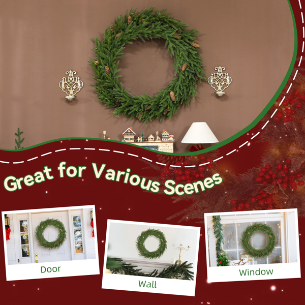 圣诞花环（周末不发货）-5