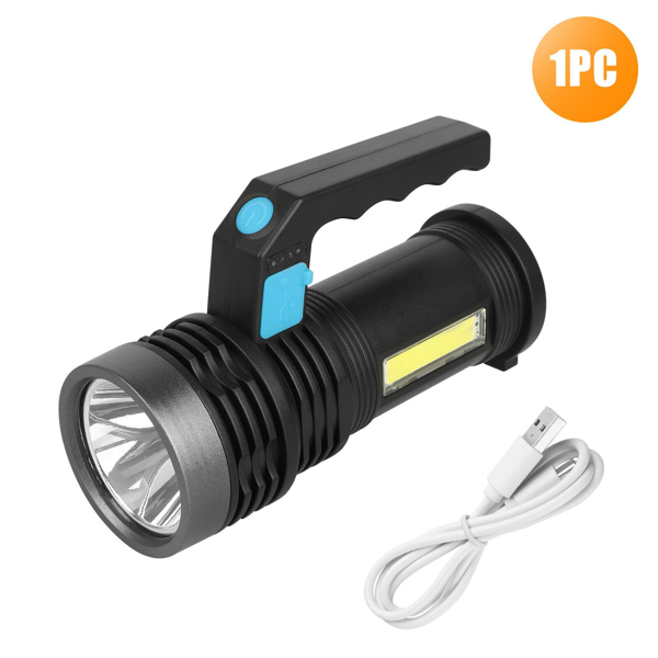 户外LED手电筒探照灯工作灯USB可充电射灯露营徒步手电筒(TK/TMEU下自提)-2