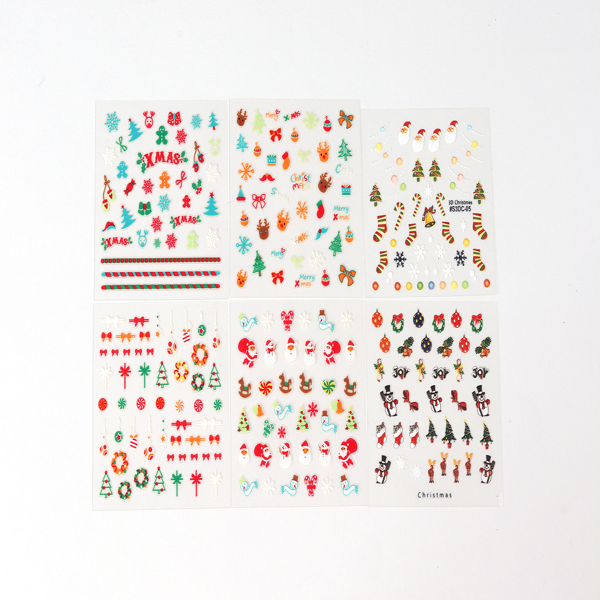 3D圣诞美甲贴纸（6张）-11
