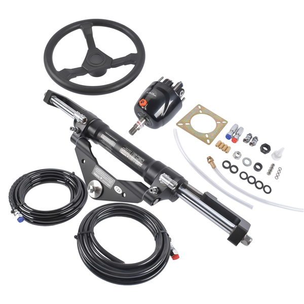 A3 液压方向舵机套件 Hydraulic Outboard Boat Steering Kit + 13.5" Steering Wheel, Hydraulic Helm Pump-6