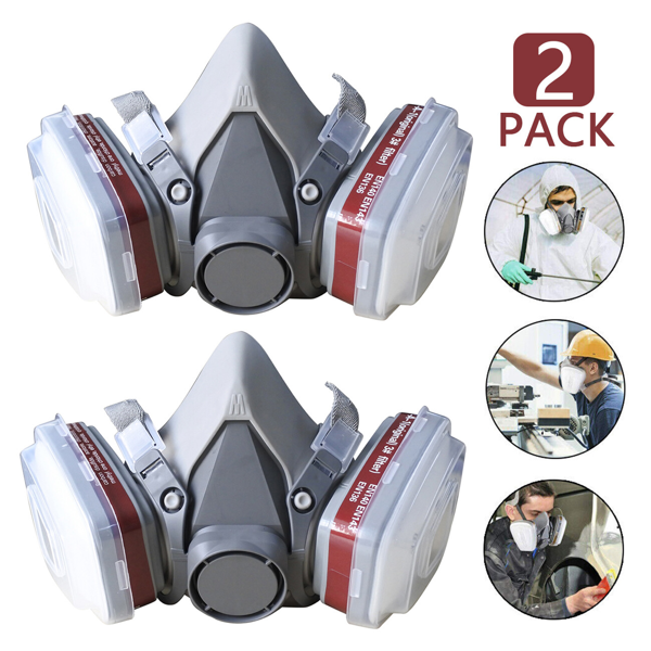 2个7in1半口罩，包括两个过滤器-面罩（未经NIOSH批准）(TK/TMEU下自提)-1