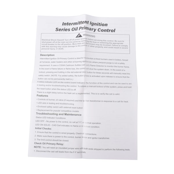 A3 燃气炉电路板 R8184G4025 48245 Intermittent Ignition Oil Primary Control Fit for Honeywell-8