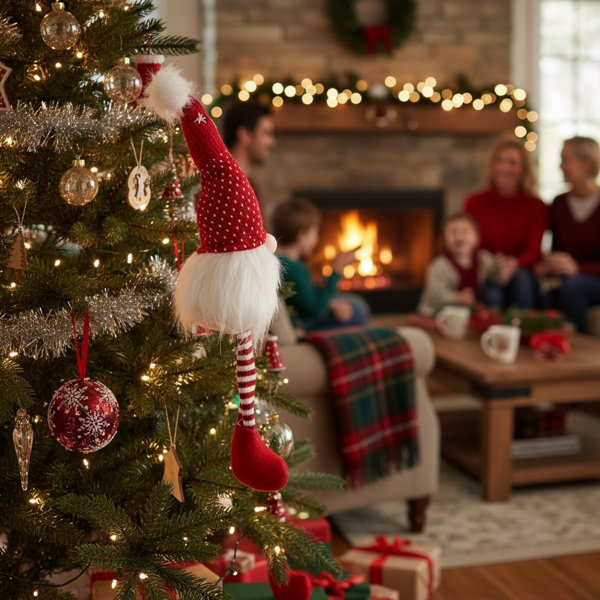 2件套圣诞节侏儒室内外节日派对装饰品可爱的桌面装饰品礼品FBA发货-12
